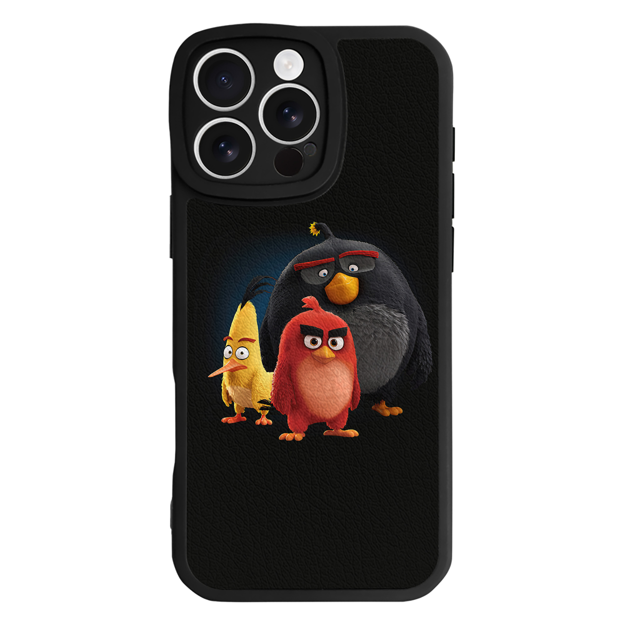 （画像用） Angry Birds アングリーバード 【iPhone 16シリーズ対応】シリコンスマホケース（レザー調） 材質：シリコン